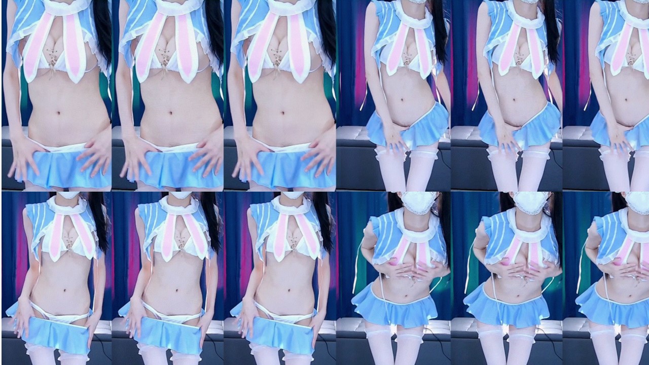 【CC、白妖妖】露脸半果乳贴，脱衣舞，抖匈舞（2V）