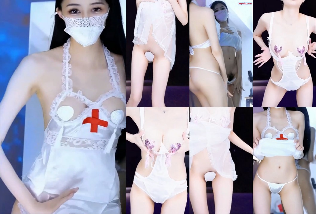 【CC、白妖妖】极品九头身，这腿比我命都长，真想扛肩上冲刺，C字裤漏逼毛，情趣乳贴，揉奶子（3V）