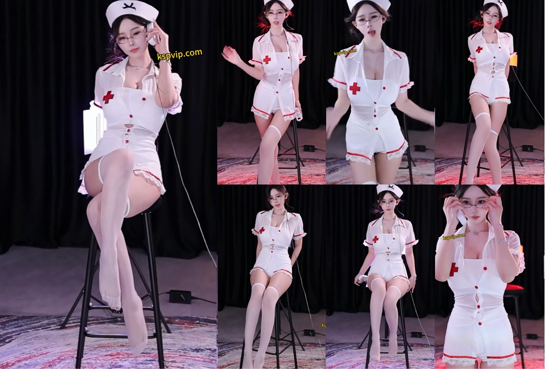 【斗鱼、谁的小棉袄】白丝护士眼镜娘，太有感觉了，太骚了（1V）