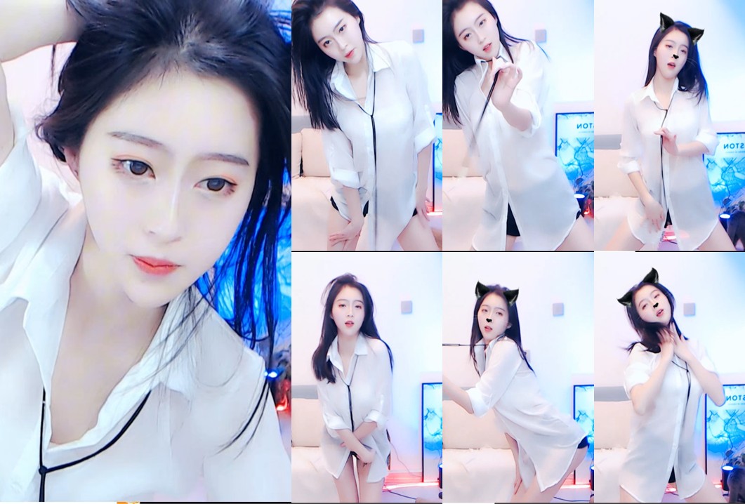 【虎牙、正恒亦妍】白衬衣骚舞，那个男人心中没有一个穿这自己的白衬衣，陪伴自己的妹子（2V）