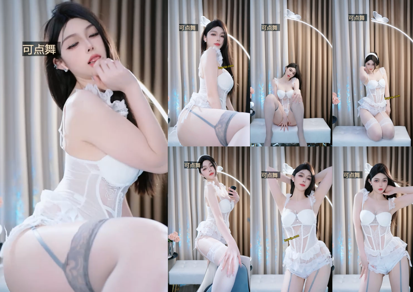 【畅聊、乔安】灰丝，白色，情趣吊带，灵魂肉腿（3V）