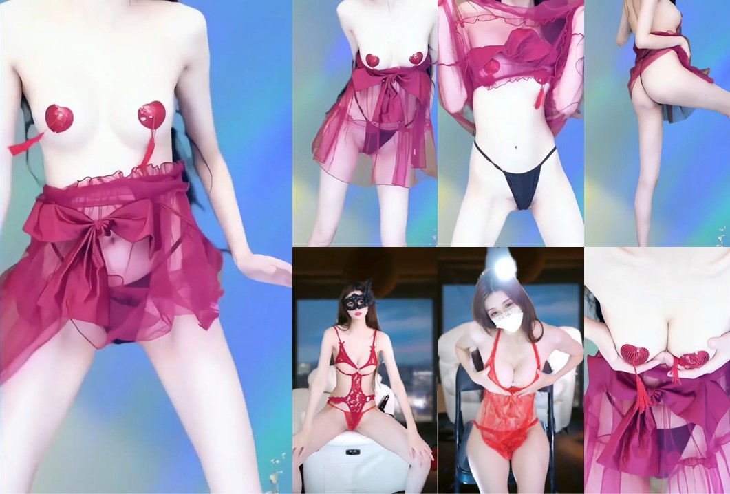 【CC、白妖妖】身材真是好，奶子够白，腿够长，血滴子，蕾丝透视内裤，这双腿这适合抗肩上（3V）