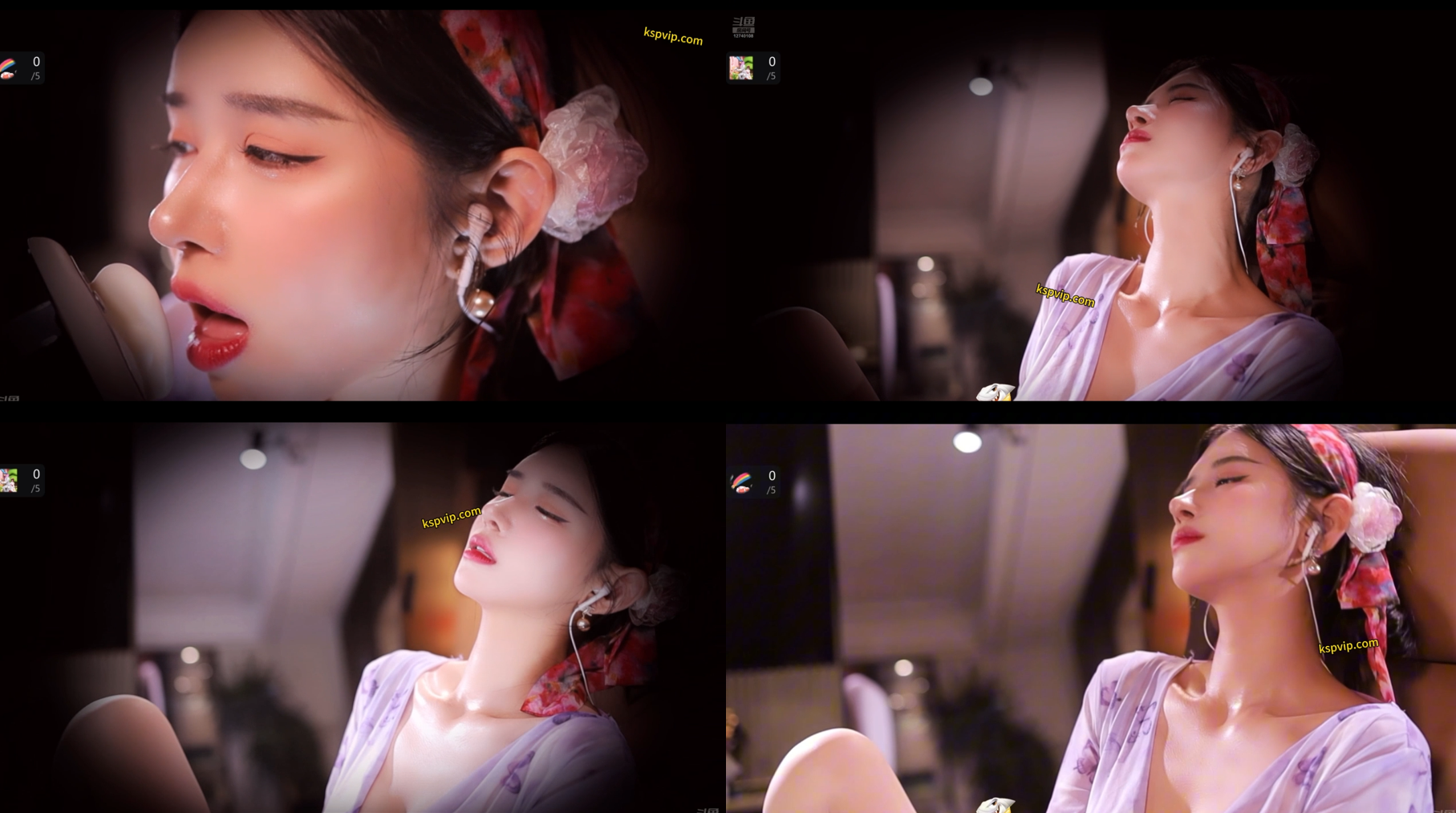 【斗鱼、小恩雅】斗鱼首播ASMR，老艺术家就是这么从容，媚眼如丝，媚态十足（1V）