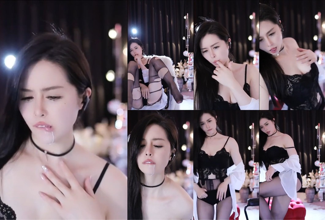 【斗鱼、念儿】吐奶骚舞，咬嘴唇的样子太妩媚了，撕丝袜舔手指（1V）